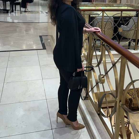 BEBE BLACK JUMPSUIT WORN ONLY ONCE - Picture 5 of 6